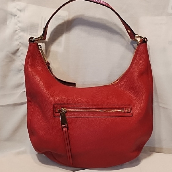 Michael Kohrs Great Condition Elegant Red Leather Hobo Bag. - Picture 1 of 13